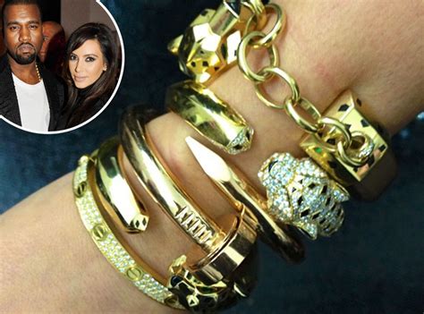 kardashian love bracelet|kim kardashian jewellery value.